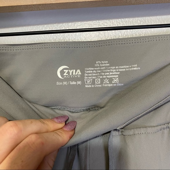 Zyia Ascend Pull On Joggers Womens Size Medium Gray Athletic Pockets - Picture 8 of 8